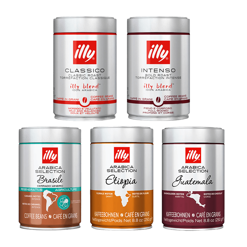 Proefpakket - illy 100% Arabica Blends - 1,25 KG Koffiebonen