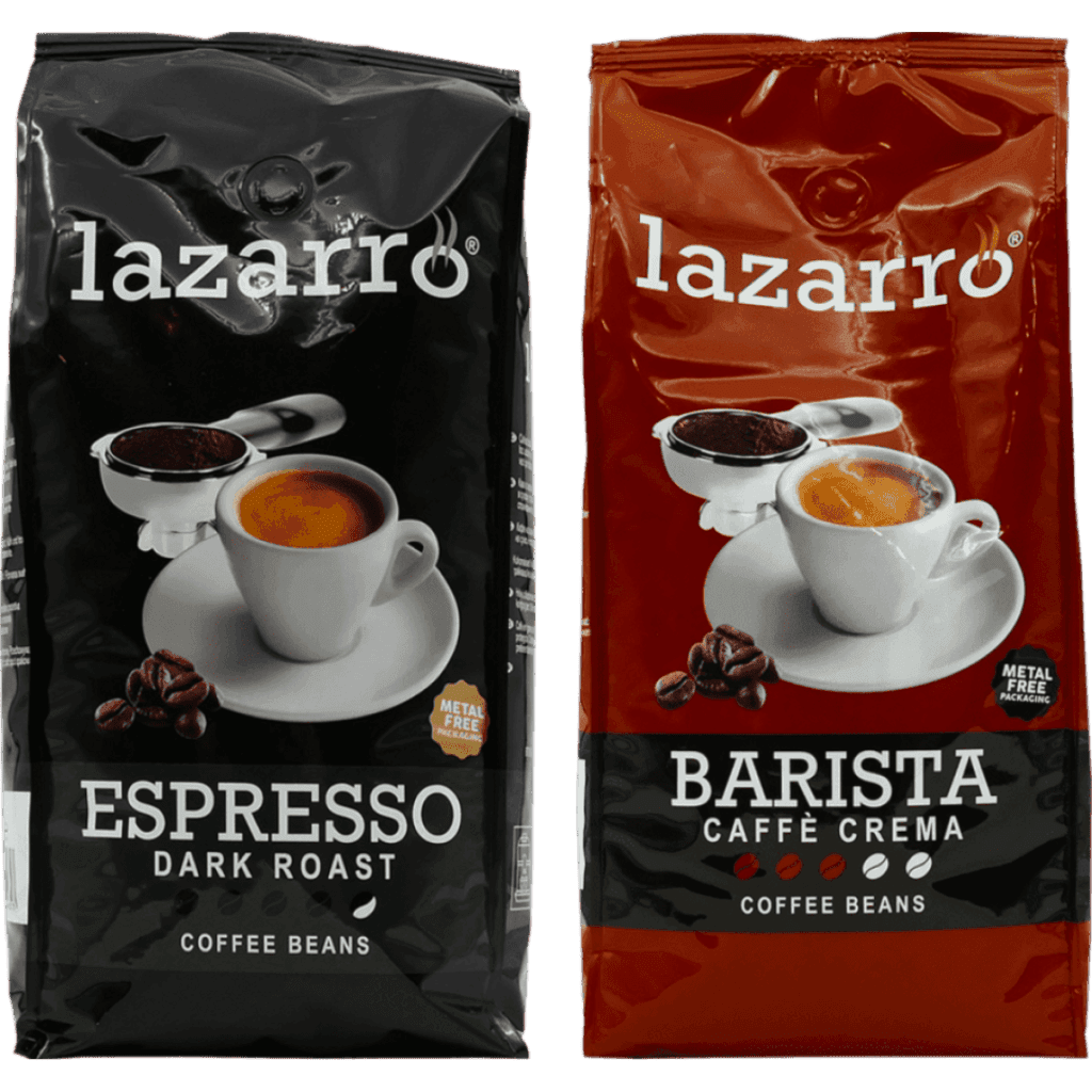 Lazarro Bonen Duo - Dark Roast & Caffè Crema 2 x 1 kilo
