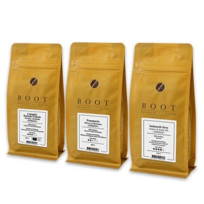 Garantie op Succes - Boot introductiepakket - 3-delig 250 gram Espresso