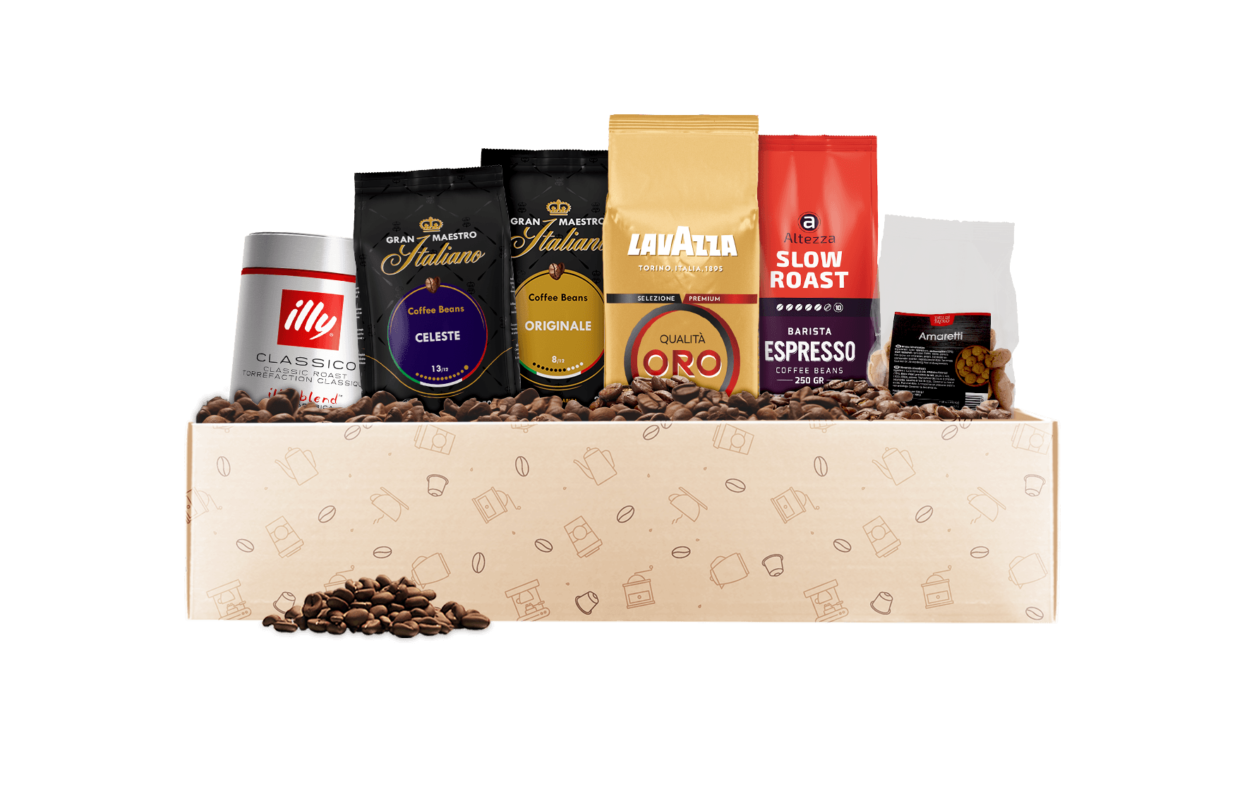 Welkomstpakket Topfavorieten - 1,25 KG Koffiebonen